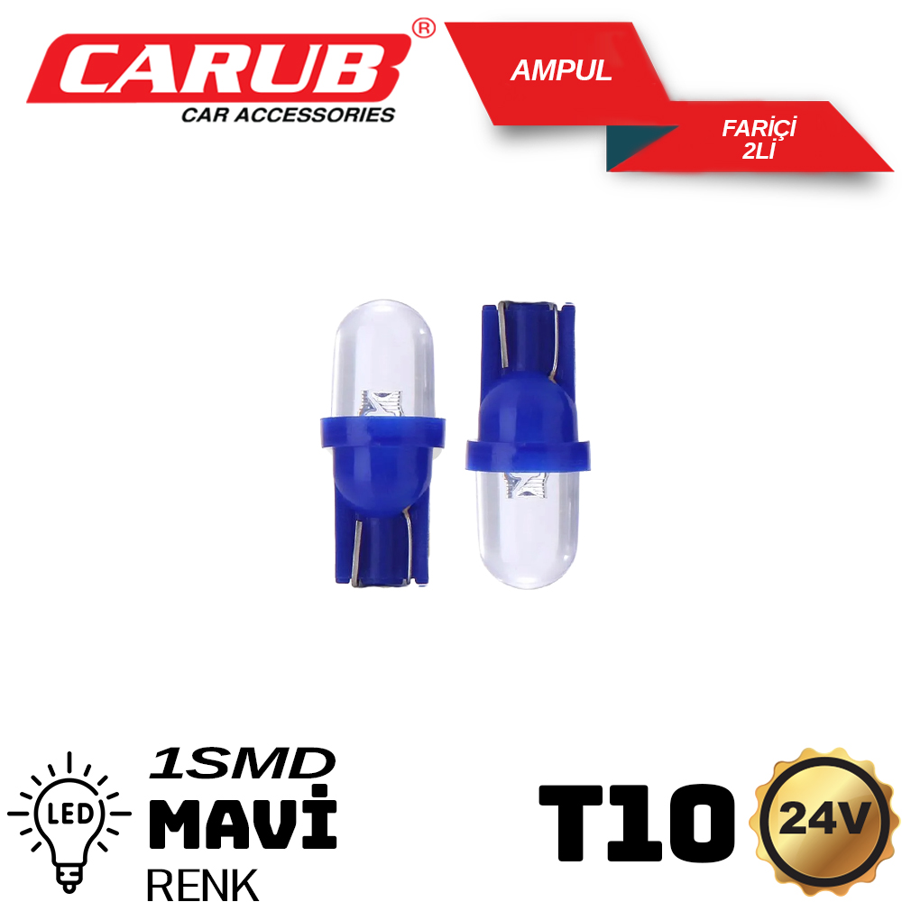 Carub V T Led Ampul Mavi Y Ksek Kalite Burak Otomotiv